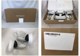 META QUEST 2 128GB ALL IN ONE  VR HEADSET VR HEADSET: MODEL NO KW49CM: LOCATION - M