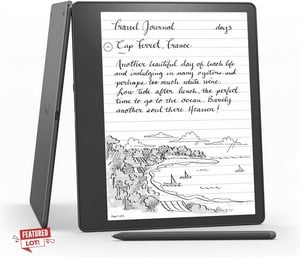 KINDLE SCRIBE 32GB, PREMIUM PEN E READER: MODEL NO 840080570044. (SEALED UNIT). RRP £379: LOCATION - O