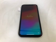 APPLE IPHONE XR 128GB SMARTPHONE: MODEL NO MRY92B/A: LOCATION - I