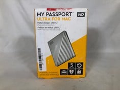 WD 5TB MY PASSPORT ULTRA TYPE C PORTABLE HDD (ORIGINAL RRP - £161): MODEL NO WDBPMV0050BSL-0D: LOCATION - J