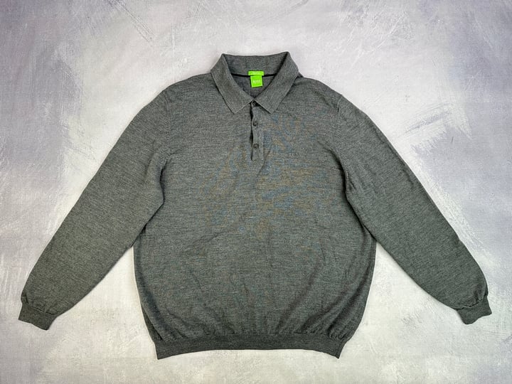 Hugo Boss Extrafine Merino Sweater - Size Regular Fit XXXL 3XL (VAT ONLY PAYABLE ON BUYERS PREMIUM)