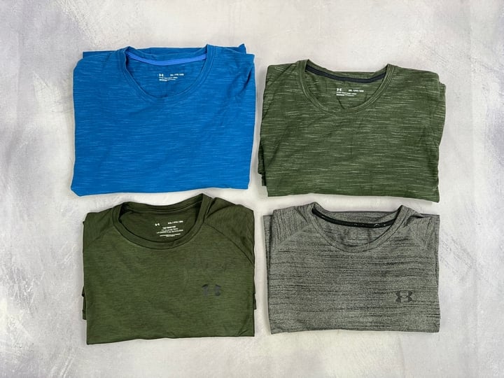 Under Armour 3x Long Sleeve Tops 1x T-Shirt - Size XXL 2XL (VAT ONLY PAYABLE ON BUYERS PREMIUM)