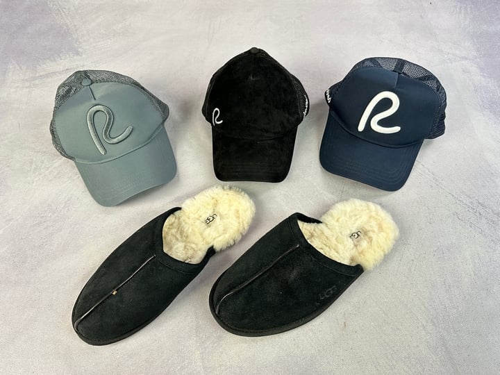 UGG Slippers Size UK 9 And 3x Rewired Caps (VAT ONLY PAYABLE ON BUYERS PREMIUM