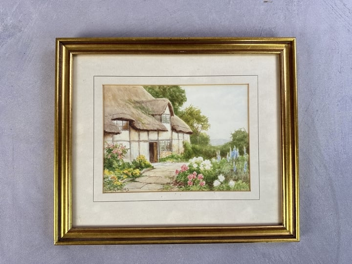 Sidney Valentine Gardner (1969-1957) Cottage Signed Watercolour , 16x22cm (Approx) (VAT ONLY PAYABLE ON BUYERS PREMIUM