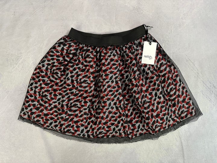 Relish Girls Skirt - Black & Skirt - Size 10 Years