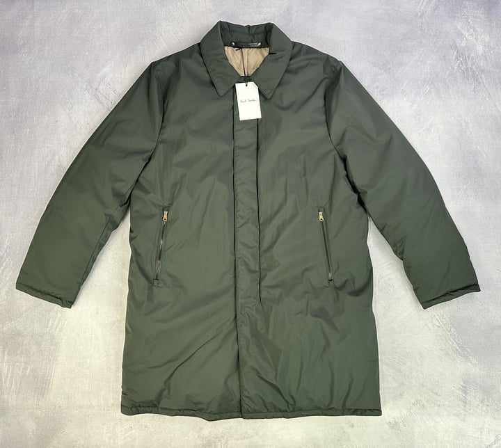 Paul Smith Gent's Down Mac. Size: XL, Made From: 100% Polyester. Rrp: £795