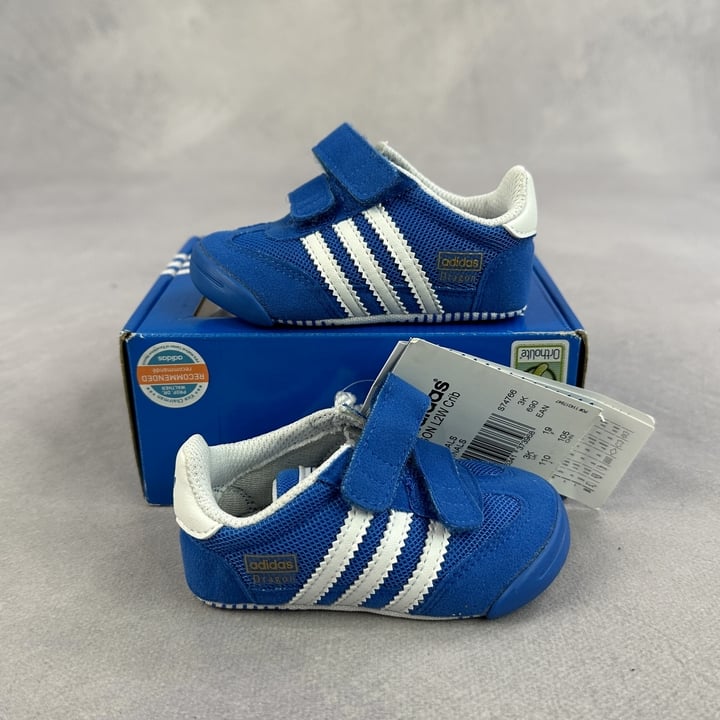 Adidas Originals Dragon L2W Crib Sneakers - Size 3K (VAT ONLY PAYABLE ON BUYERS PREMIUM)