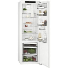 AEG 9000 LONGFRESH TALL INTEGRATED FRIDGE IN WHITE - MODEL NO. SKK818E9ZC - RRP £995