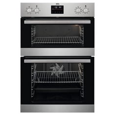 AEG SURROUND COOK BUILT IN DOUBLE OVEN IN STAINLESS STEEL - MODEL NO. DCB535060M - RRP £560