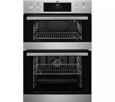 AEG SURROUNDCOOK DOUBLE OVEN IN STAINLESS STEEL - MODEL NO. DEB331010M - RRP £509