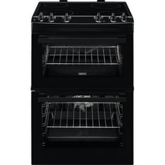 ZANUSSI 50CM SURROUND COOK DOUBLE OVEN - MODEL NO. ZCV66050BA - RRP £639