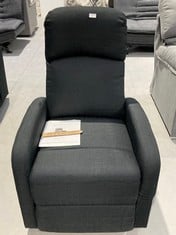 ASTAN HOME PREMIUM SELF RECLINING ARMCHAIR BLACK COLOUR (BROKEN).