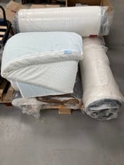 4 X MATTRESSES OF VARIOUS MODELS AND SIZES INCLUDING BLISS 100 X 200 ROLLED MATTRESS (MAY BE DIRTY OR BROKEN).