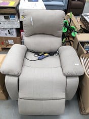 ASTAN MASSAGE AND LIFTING CHAIR BEIGE COLOUR (BROKEN AND INCOMPLETE).