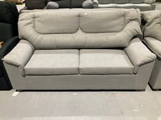 THREE SEATER SOFA, GREY COLOUR (RUBBED).