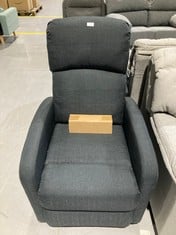 ASTAN RECLINING CHAIR WITH MASSAGE AND SELF-HELP BLACK COLOUR.