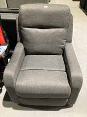 MANUAL SELF RECLINING CHAIR DARK GREY COLOUR.