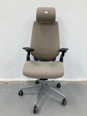 STEELCASE GESTURE CHAIR, BEIGE COLOUR, SCUFFED IN LUMBAR AREA.