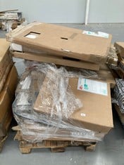 PALLET OF FURNITURE OF VARIOUS MODELS AND SIZES INCLUDING BEDHEADS (MAY BE BROKEN OR INCOMPLETE).