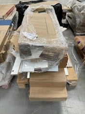 PALLET OF FURNITURE OF VARIOUS MODELS AND SIZES INCLUDING DRAWER UNIT (MAY BE BROKEN OR INCOMPLETE)