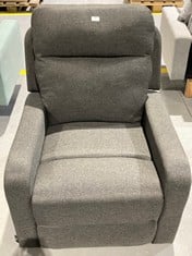 NALUI RECLINING ARMCHAIR CHARCOAL GREY COLOUR .