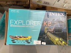 INTEX ADULT INFLATABLE KAYAK EXPLORER K2 FOR 2 PERSONS (68307).