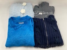 4 X GARMENTS VARIOUS BRANDS AND SIZES INCLUDING JACKET KIMCHI BLUE COLOUR BLUE SIZE XL (TOTAL P.V.P 320€) - LOCATION 43A.