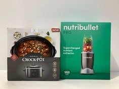 2 X KITCHEN ITEMS INCLUDING SLOW HEATER AND BLENDER NUTRIBULLET PRO - LOCATION 17A.