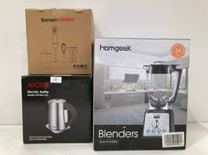 3 X KITCHEN ITEMS INCLUDING BONSEN KITCHEN HAND BLENDER - LOCATION 21A.