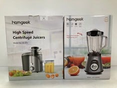 2 X KITCHEN ITEMS INCLUDING HOMGEEK JUICE BLENDER AND HOMGEEK GLASS TUMBLER - LOCATION 25A.