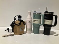 4 X ASSORTMENT OF ITEMS INCLUDING STANLEY BRAND GREEN THERMOS - LOCATION 33B.