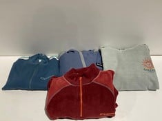 4 X GARMENTS VARIOUS BRANDS AND SIZES INCLUDING FLEECE RED COLOUR IETS FRANS BRAND SIZE S- LOCATION 44B.