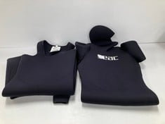 SEAC 2 PIECE WETSUIT BLACK COLOUR - LOCATION 28B.