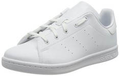 2 X ADIDAS STAN SMITH J, LOW TOP TRAINERS, UNISEX KIDS,WHITE COLOUR WHITE, 35.5 EU - LOCATION 20B.