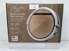 ZACO ROBOT HOOVER AND FLOOR CLEANER V5SPRO WITH REMOTE CONTROL, 2IN1 SMART HOOVER AND SCRUBBER FOR HARD FLOORS, WOOD, PARQUET AND CARPETS, HOOVER FOR DOGS AND PET HAIR - LOCATION 8B.