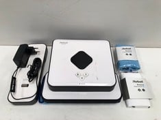 IROBOT ROOMBA ROOMBA BRAAVA 390T WET OR DRY FLOOR CLEANING ROBOT (NO ORIGINAL BOX, PARTS MISSING) - LOCATION 17C.