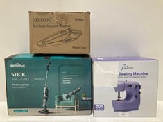 3 X HOUSEHOLD ITEMS INCLUDING ELECTRIC SEWING MACHINE MODEL 301 - LOCATION 37C.