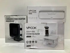 3 X VPCOK HOUSEHOLD ITEMS INCLUDING A HEATER - LOCATION 37C.