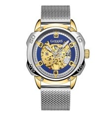 GAMAGES OF LONDON LIMITED EDITION HAND-ASSEMBLED BLUE BIONIC AUTOMATIC WATCH - SKU: GA1701