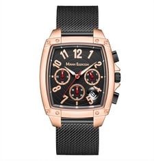 MANN EGERTON LIMITED EDITION HAND ASSEMBLED IMPACT WATCH IN PINK BLACK - SKU: ME0114