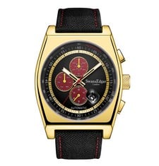 LIMITED EDITION SWAN & EDGAR HAND ASSEMBLED AUTOMATIC RETRO RACER GOLD WATCH - SKU: SE01222