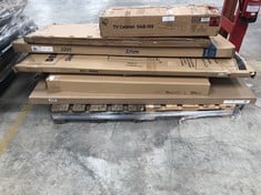 PALLET OF ASSORTED FURNITURE INCLUDING 2 SLIDING DOOR WARDROBE (MAY BE BROKEN OR INCOMPLETE).