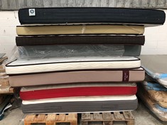 9 X VARIETY OF MATTRESSES OF DIFFERENT MODELS AND SIZES INCLUDING MATTRESSES CECOTEC FLOW UNSPECIFIED SIZES (MAY BE DIRTY OR BROKEN).