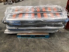 PALLET OF ASSORTED FURNITURE INCLUDING BASIC BED BASE WITHOUT LEGS MEASURING 80 X 180 (MAY BE BROKEN OR INCOMPLETE).