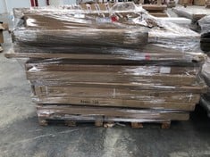 PALLET OF ASSORTED FURNITURE INCLUDING ANTIGONA MODEL SHOWCASE (MAY BE BROKEN OR INCOMPLETE).