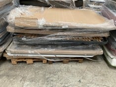 PALLET VARIETY OF MATTRESSES AND UPHOLSTERED BASES INCLUDING BLACK 3T BASE 090X190CM (MAY BE BROKEN OR INCOMPLETE).