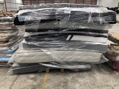 8 X VARIETY OF MATTRESSES OF DIFFERENT SIZES AND MODELS INCLUDING BROWN 13 MATTRESS MEASURES 90 X 190 (MAY BE BROKEN OR DIRTY).