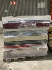 9 X MATTRESSES OF VARIOUS MODELS AND SIZES INCLUDING 090X200CM (MAY BE BROKEN OR DIRTY).