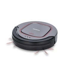 SEVERIN CHILL® ROBOT HOOVER, POWERFUL HOOVER FOR HARD FLOORS AND SHORT PILE CARPETS, EXTRA-FLAT CLEANING ROBOT WITH STAIR DETECTION, PLATINUM GREY, RB 7025, RRP: 119.90€.