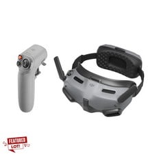 DJI - GOGGLES INTEGRA MOTION PACK - IMMERSIVE MOTION CONTROL, LIGHTWEIGHT AND PORTABLE FPV GOGGLES WITH INTEGRATED DESIGN, MICRO-OLED DISPLAYS, O3+ VIDEO STREAMING, LOW LATENCY HD RRP 395.00€.